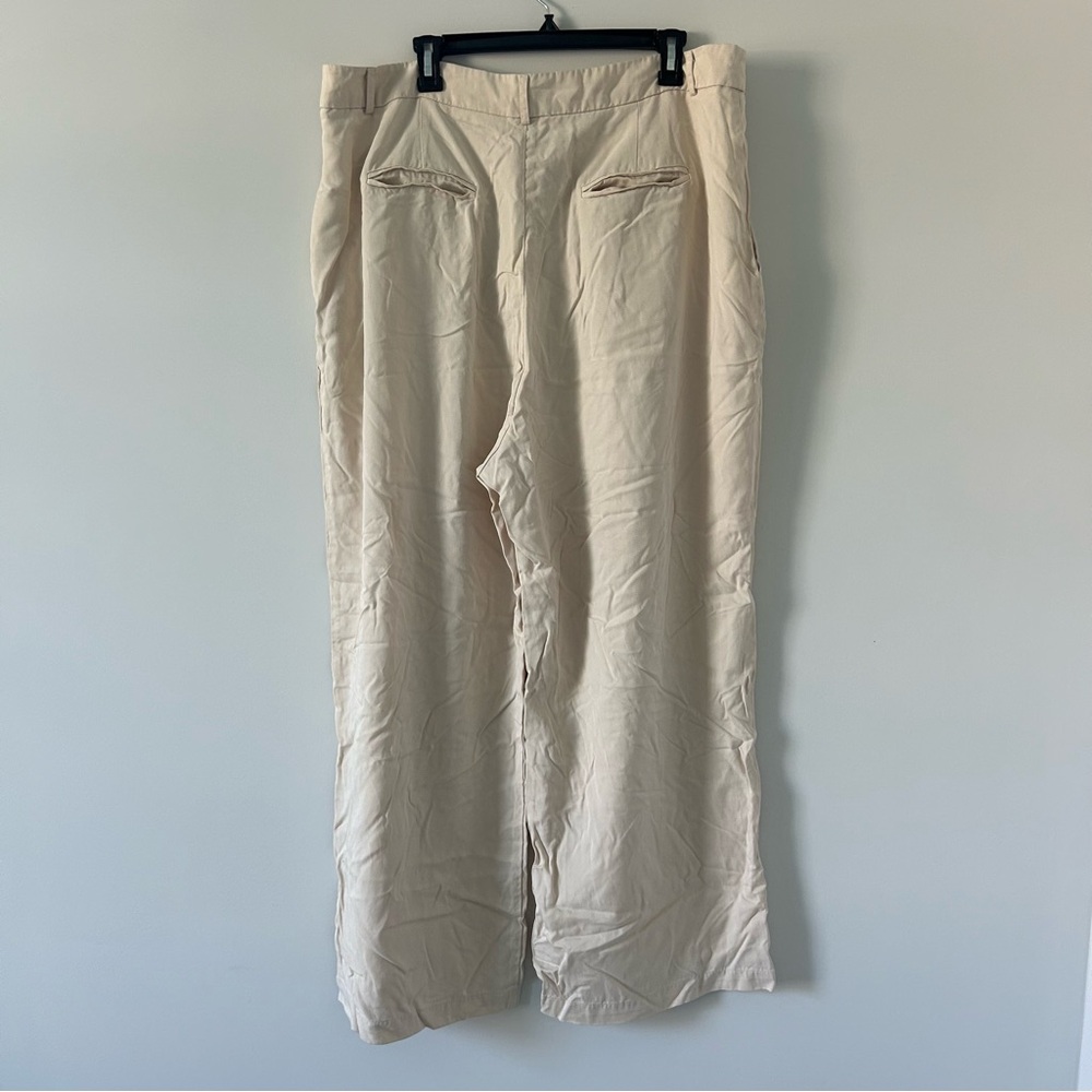 Reformation Cream Wide Leg Pants - Picture 4 of 10